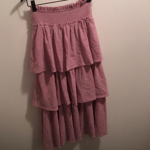 NWOT Free People XS Go For Drama Tiered Skirt - Picture 3 of 8